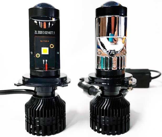 Очень крутые лампы H4 60Вт в авто! Лампы BI-LED H4 мини линзы Y10Prо