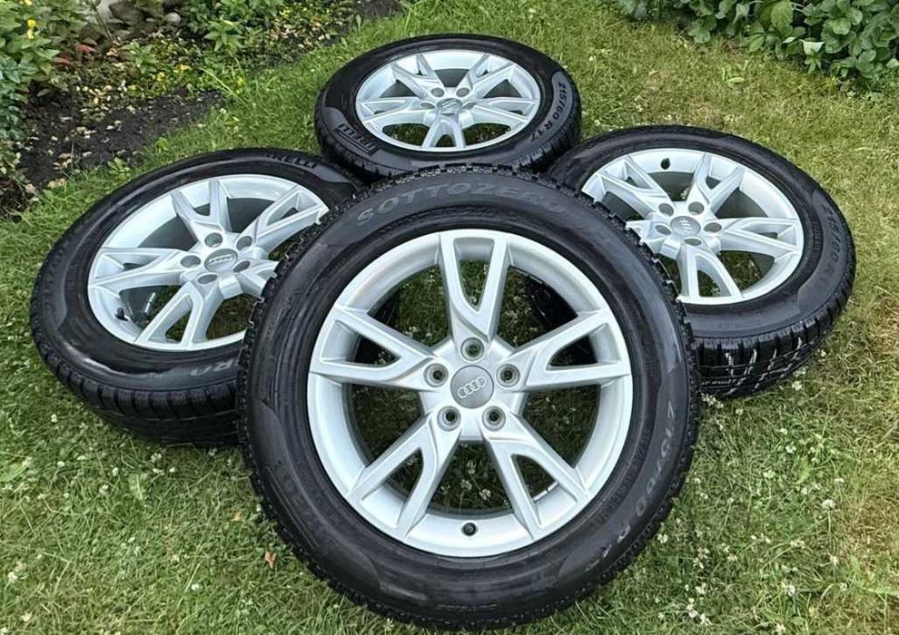 Koła Alufelgi 5x112 OEM 17" AUDI Q2* Q3* A3 8P* 8V* A4 B6 B7* A6 C6 + opony zimowe 215/60r17 Pirelli