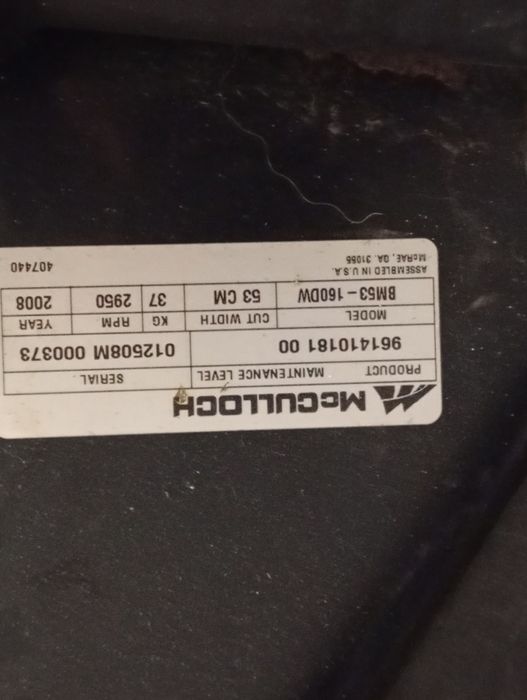 Corta relvas gasolina McCulloch