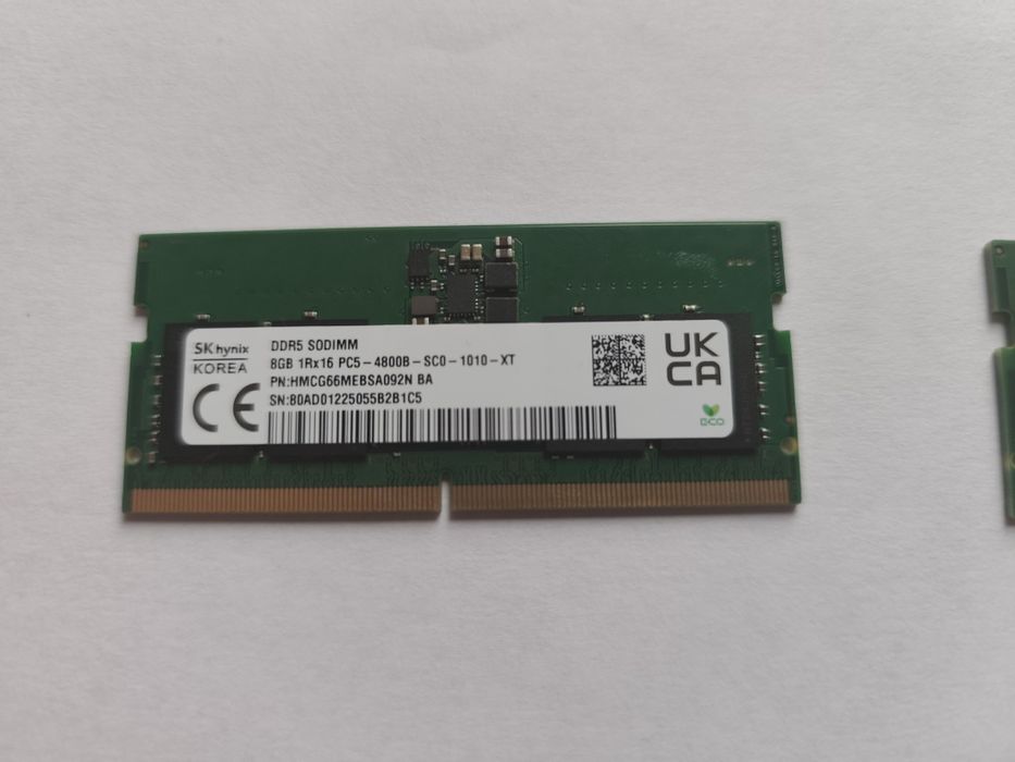 DDR5 16GB (2×8GB) 4800 MHz SO-DIMM