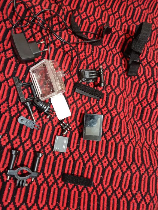 GoPro com vários acessórios