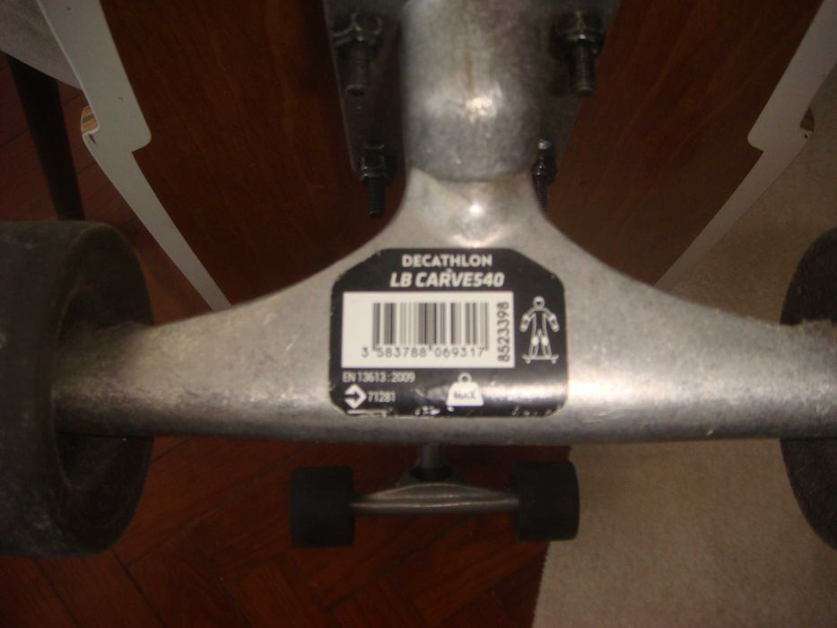 Skate Longboard Oxelo LB CARVE 540 - Com oferta de +2 pares rodas