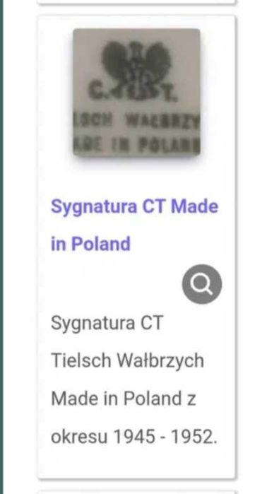 Patera CT Wałbrzych stara porcelana