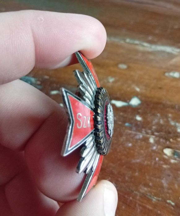 Odznaka 2 Szkolny Pułk Samochodowy, oficerska lata 40 nr 2 PIĘKNY STAN