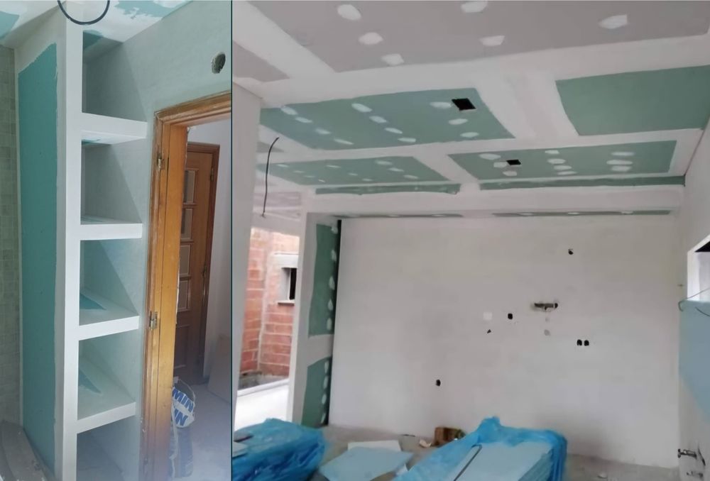 Remodelação Geral, Pladur e Tetos Falsos - 24h, Fins de Semana