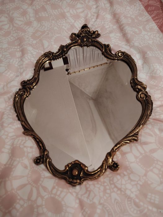 Espelho Oval Biselado em Bronze