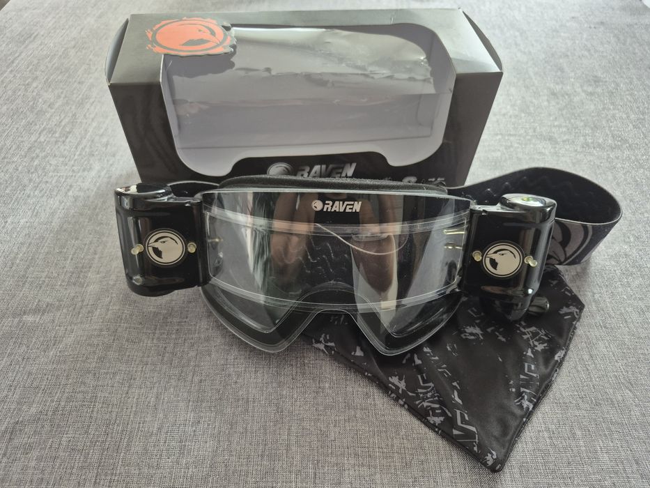 Gogle Cross Crossowe Raven Edge "The Look" Clear Roll-Off