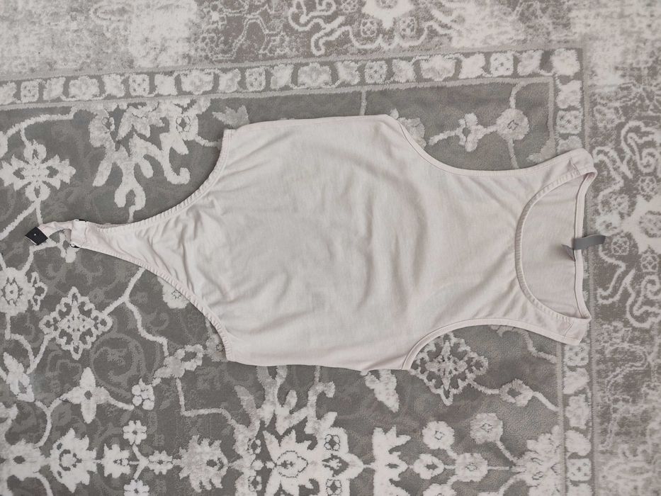 Beżowa bluzka body asos