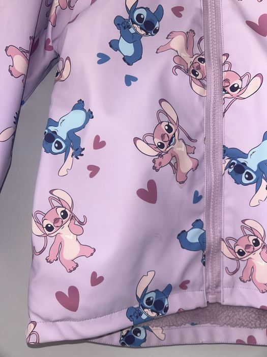 Nieprzemakalna kurtka dziewczęca Stitch