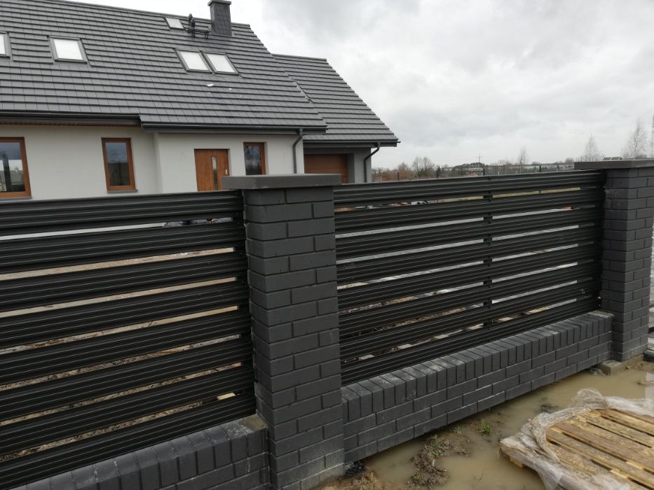 Słupek ogrodzeniowy imitacja klinkieru ala klinkier