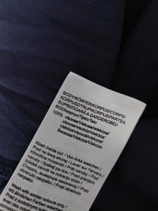 Granatowa wiskozowa szmizjerka Olsen