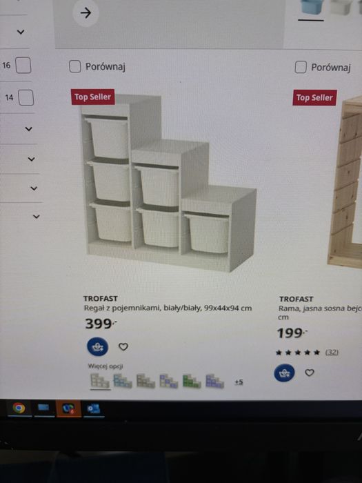 Regał z pojemnikami Trofast ikea