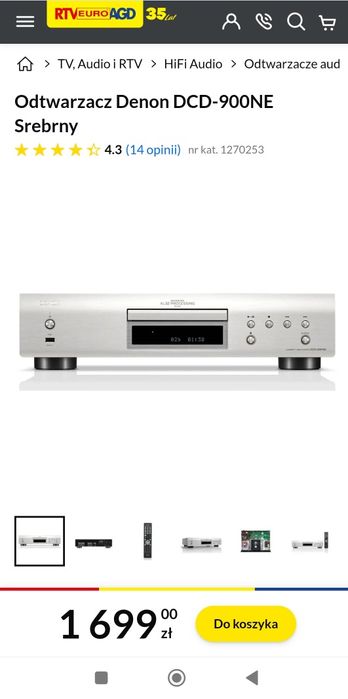 Odtwarzacz DCD 900 NE Denon