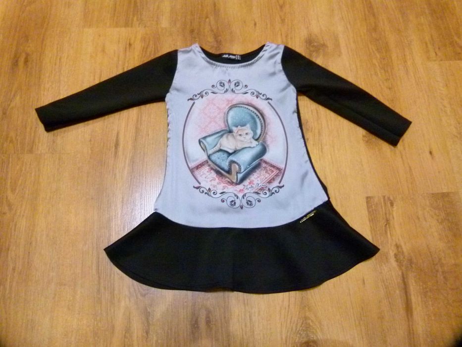 rozm 92 Arte Menor sukienka z kotkiem śliski elegancki materiał