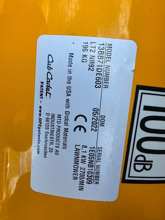 Traktorek kosiarka Cub Cadet LT2 2022rok  hydro