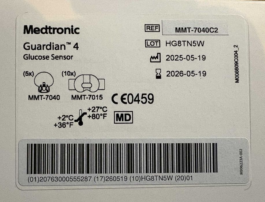 MiniMed Guardian 4 MMT-7040QC2, Glucose Sensor