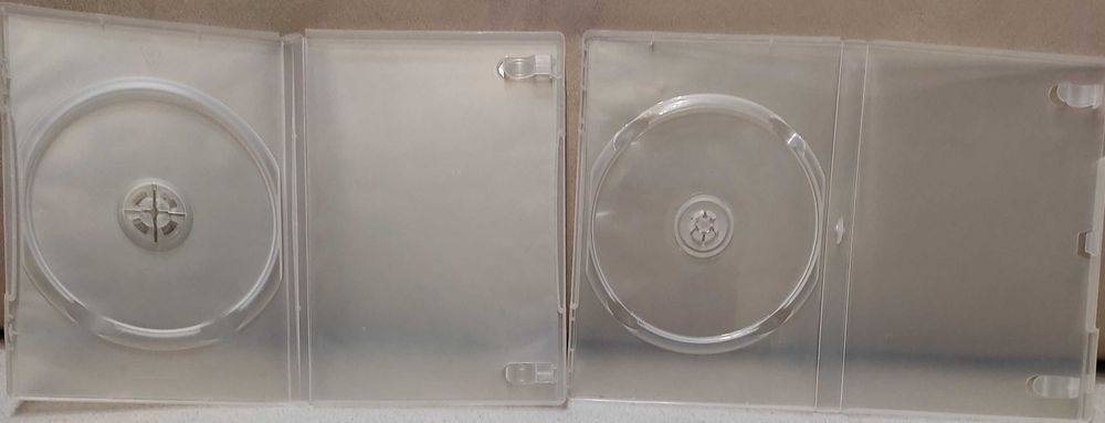 Taniej 5 Nowych, pudełek na 1 lub 2 płyty DVD High Quality gr.14mm.