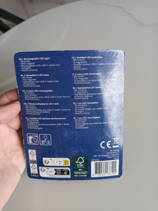 Nowa lampka led z akumulatorem na magnes