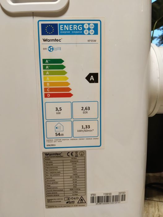 Klimatyzator  12000btu Warmtec kp35w