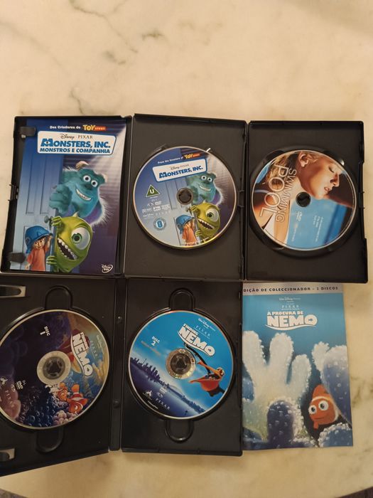 3 DVDs: Nemo, Monsters Inc, Swimming Pool64552476351362122