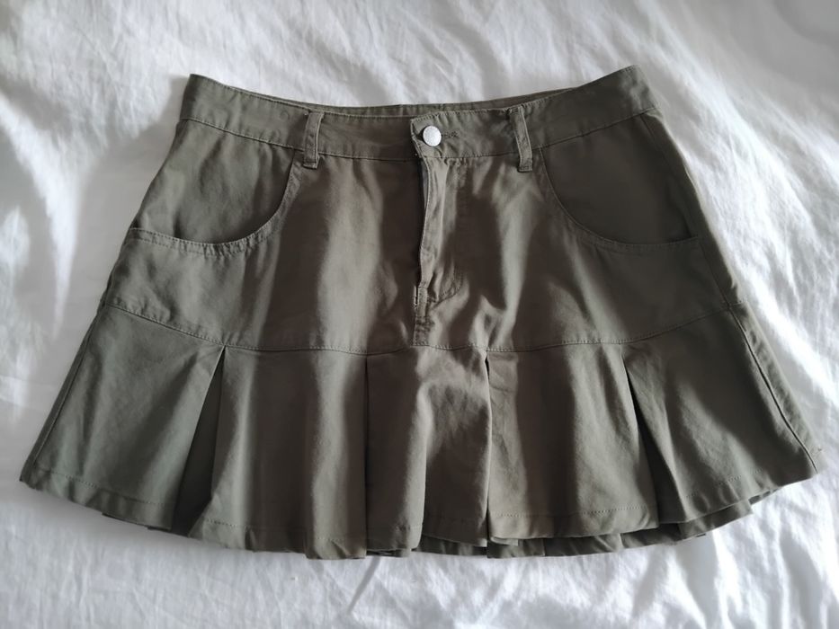 Saia verde S da shein