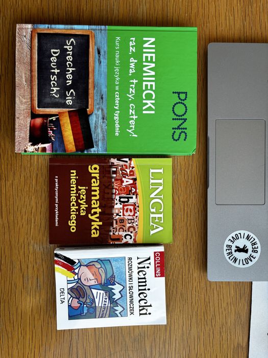 Niemiecki raz, dwa, trzy, cztery PONS + gramatyka Lingea + Rozmówki