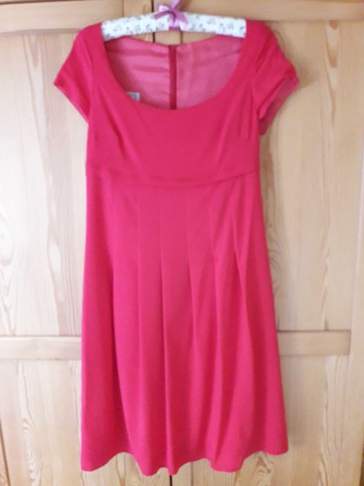 Sukienka wieczorowa/ koktajlowa BAF rozmiar 36, malinowa