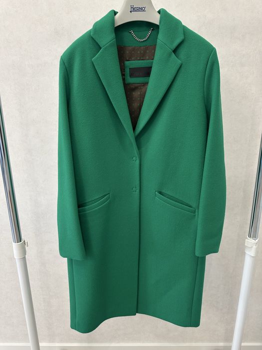 Пальто Katerina Kvit, зелений колір, класичний крій, розмір S