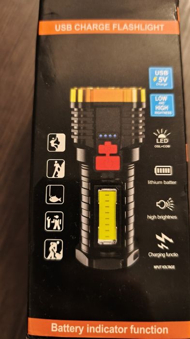 Lanterna potente com 6 leds NOVA!