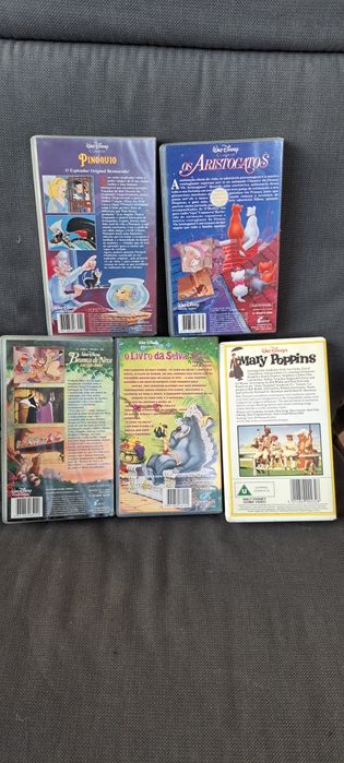 Cassetes de vídeo VHS Walt Disney e outros 1994