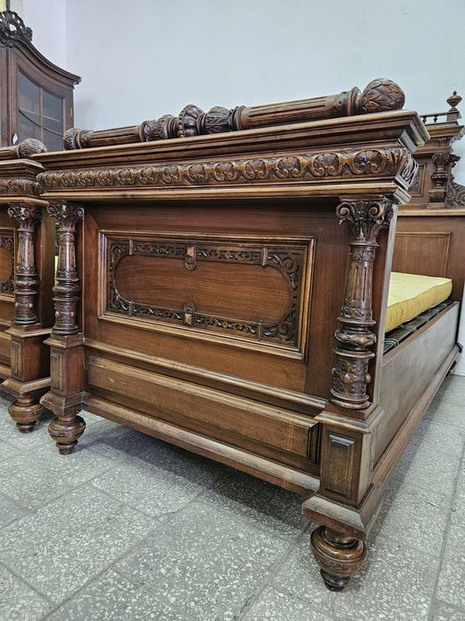 stare łóżko eklektyczne 1 sztuka Francja