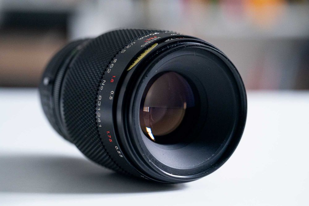 Obiektyw macro Elicar v-hq  90 mm f2.5 - Minolta MD na Fuji X