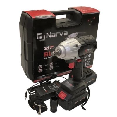 Аккумуляторный гайковерт EDON ED-21/500D PBL, NARVA NCW-21BL