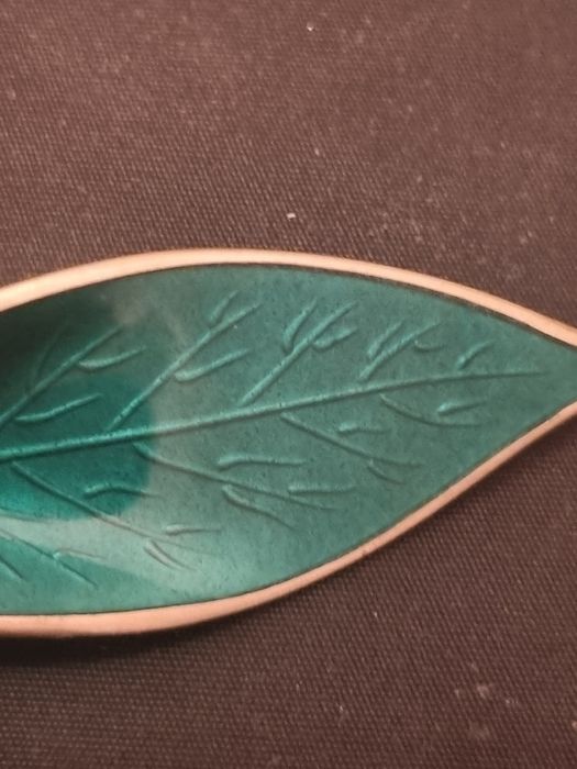 Srebro Sterling- broszka/emalia Norwegia