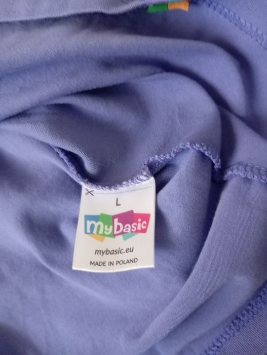 Koszulka MyBasic rozm. L, longsleeve, barwinkowy