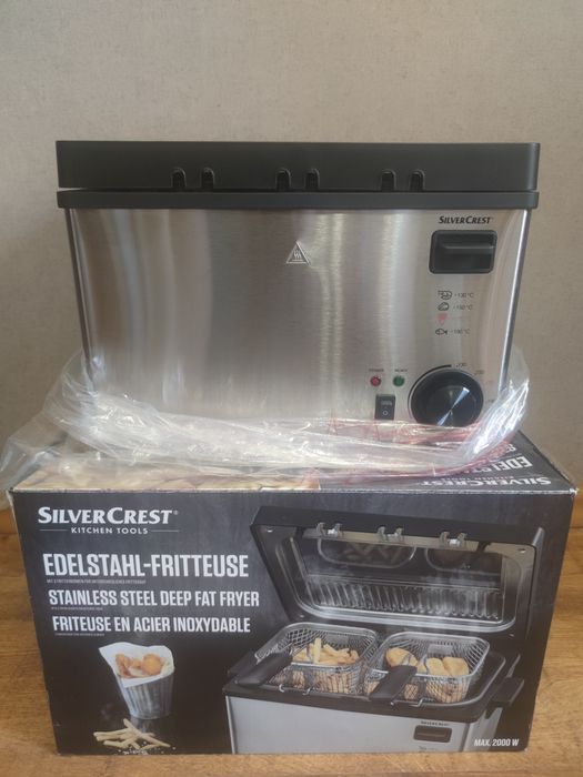 Подвійна фритюрниця SilverCrest® SEF3 2000 B1 4л (2+2) 2000 Вт