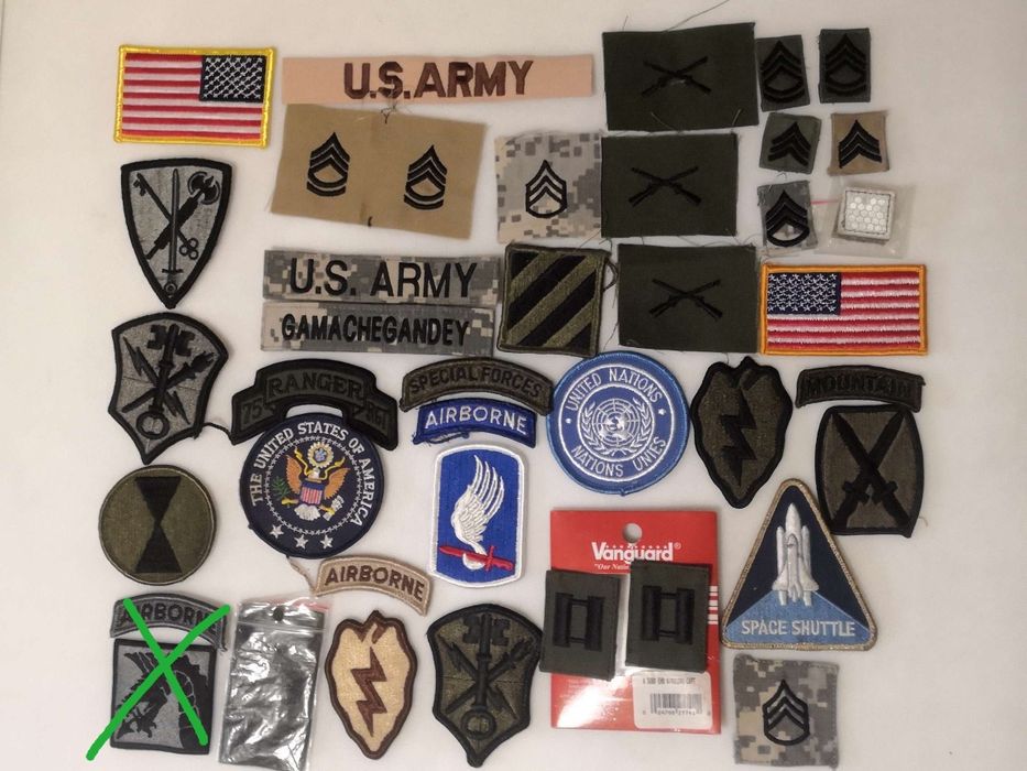 Нашивка, шеврон армия США. я.