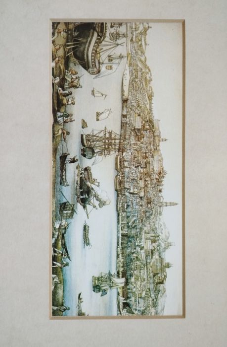 Quadro com cenas históricas do Porto