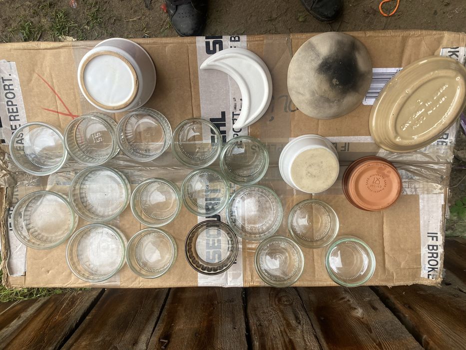 Kokilki 19 sztukszklane ceramiczne naczynia do deserow  cena za calosc