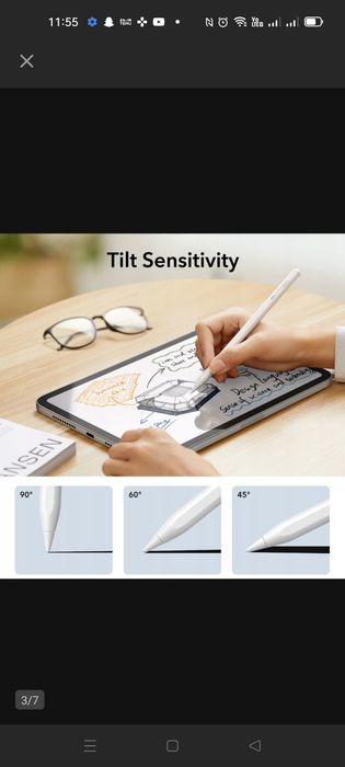 Biały rysik ESR do iPada