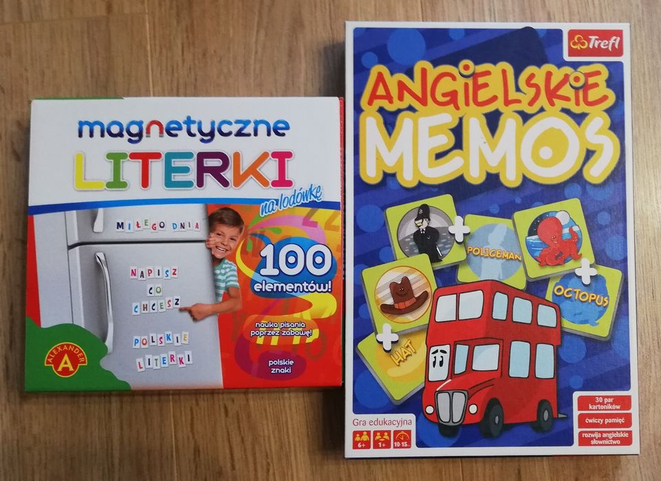 Angielskie memos, magnetyczne literki