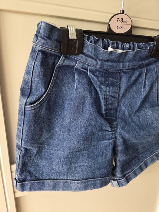 Krótkie spodenki miekki jeans M&S Marks&Spencer r. 116cm 5- 6lat