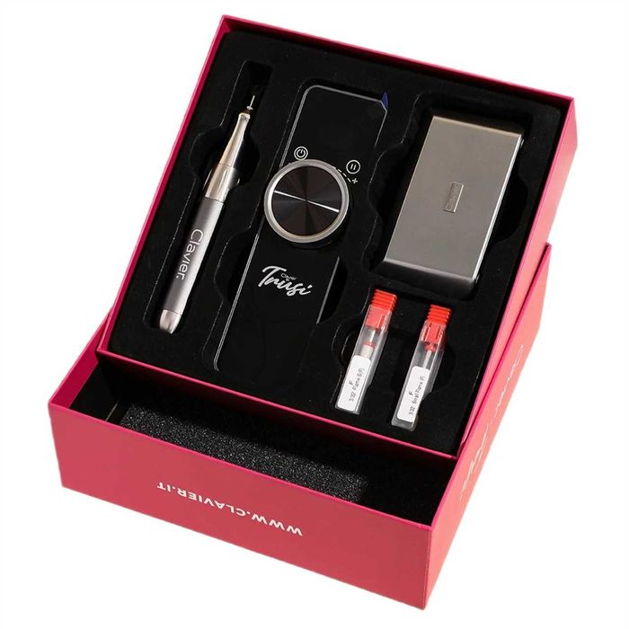 Frezarka mobilna CLAVIER Trusi akumulatorowa do paznokci 65W szara