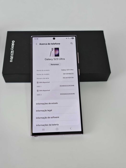 Samsung S23 Ultra 512GB. Excelente. Tudo de origem.