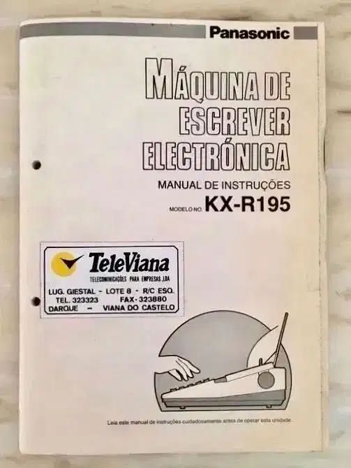PANASONIC KX-R195 - máquina de escrever electrónica - como nova