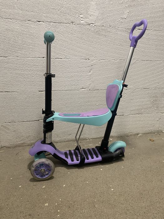Hulajnoga dziecięca Nils Fun 4 w 1 Black-Mint-Purple