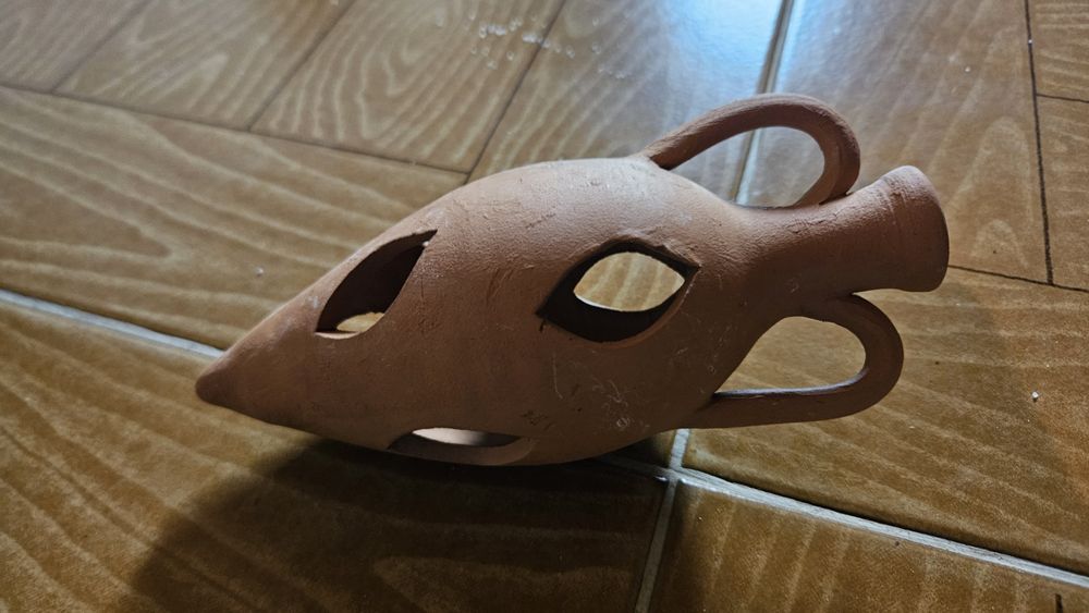 Jarra de Barro para decoração de Aquário