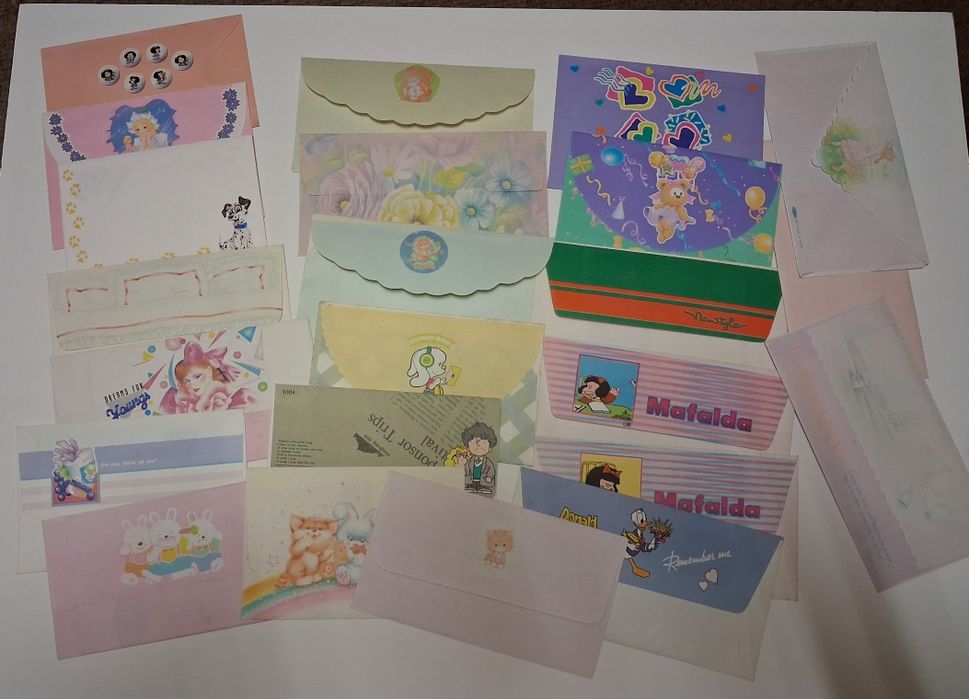 Envelopes de coleção anos 80