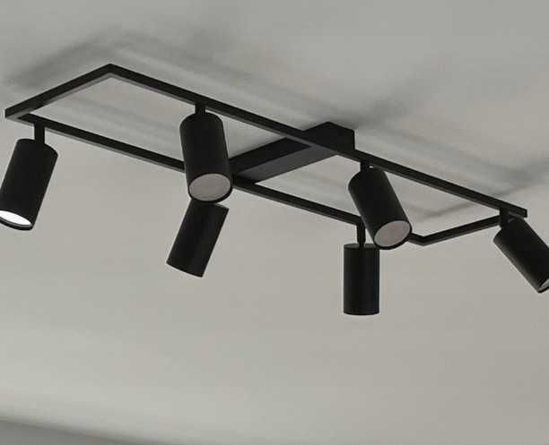 Lampa Sufitowa Oprawa Halogenowa Ruchoma Kinkiet Reflektor LED 6XGU10