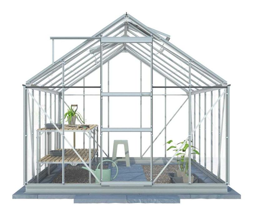 SZKLARNIA OGRODOWA z fundamentem 6,1x2,8m 17,1m2 5x10